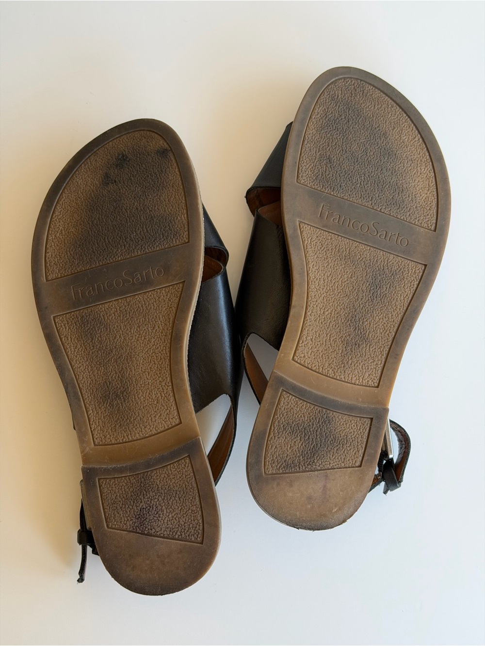 Franco Sarto Black Crisscross Slingback Sandals - Picture 4 of 7